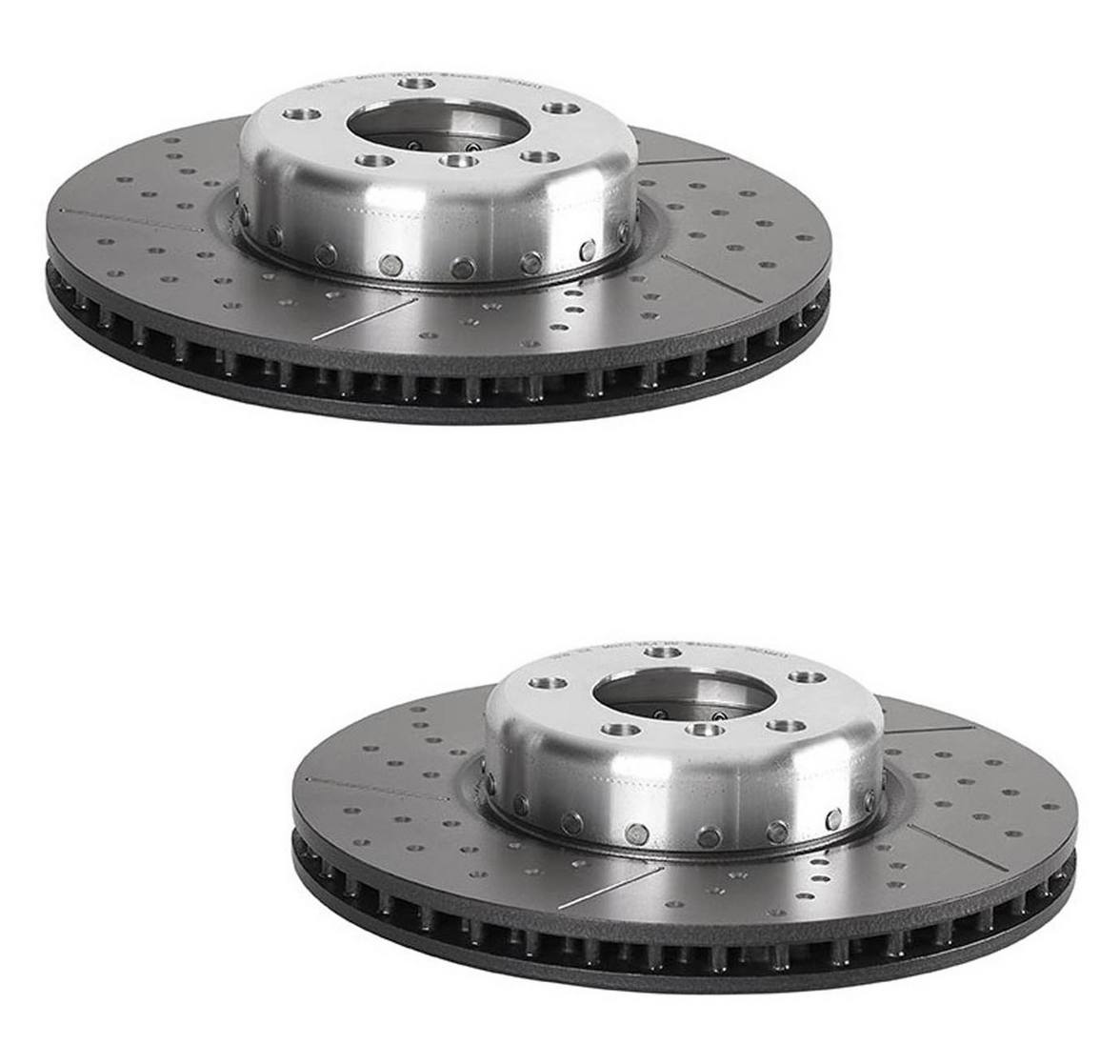 BMW Disc Brake Pad and Rotor Kit - Front and Rear (340mm/345mm) (Ceramic) (EURO) 34218099354 - Akebono Euro Ultra-Premium 4122687KIT